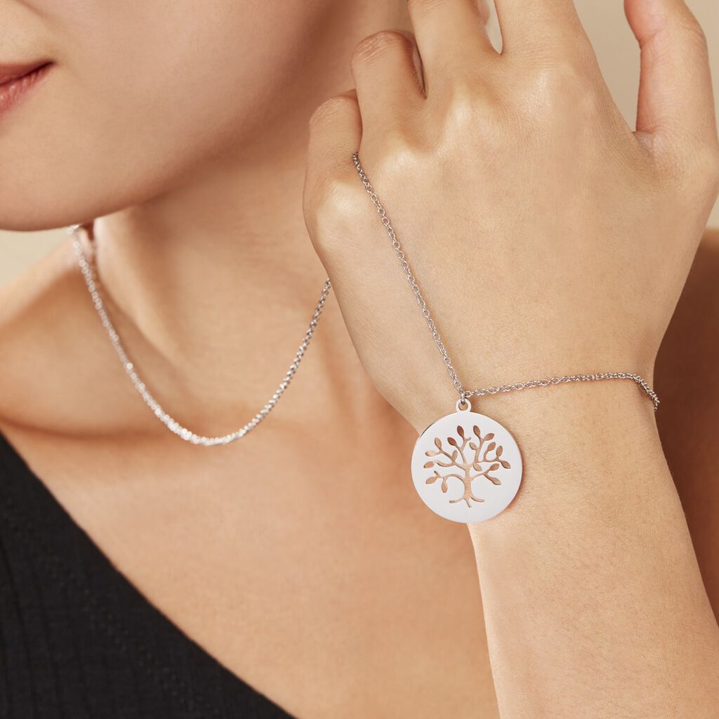 Collier Acier Blanc Ganet - Sautoirs Femme | Histoire d’Or