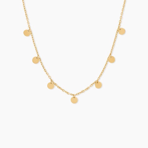 Collier Eleonora Argent Dor&eacute; A L'Or 750/1000 - Bijoux sans pierre Femme | Histoire d&rsquo;Or