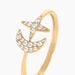 Bague Stellar Or Jaune Oxyde De Zirconium - Bagues Lune Femme | Histoire d’Or