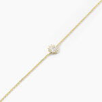 Bracelet Oliviane Argent Jaune Oxyde De Zirconium - Bracelets Femme | Histoire d&rsquo;Or