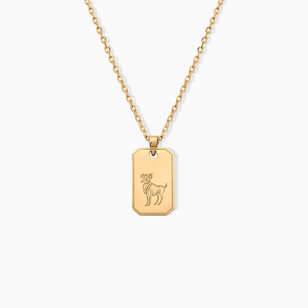Collier Plaqu&eacute; Or Quintien - Colliers Naissance Homme | Histoire d&rsquo;Or