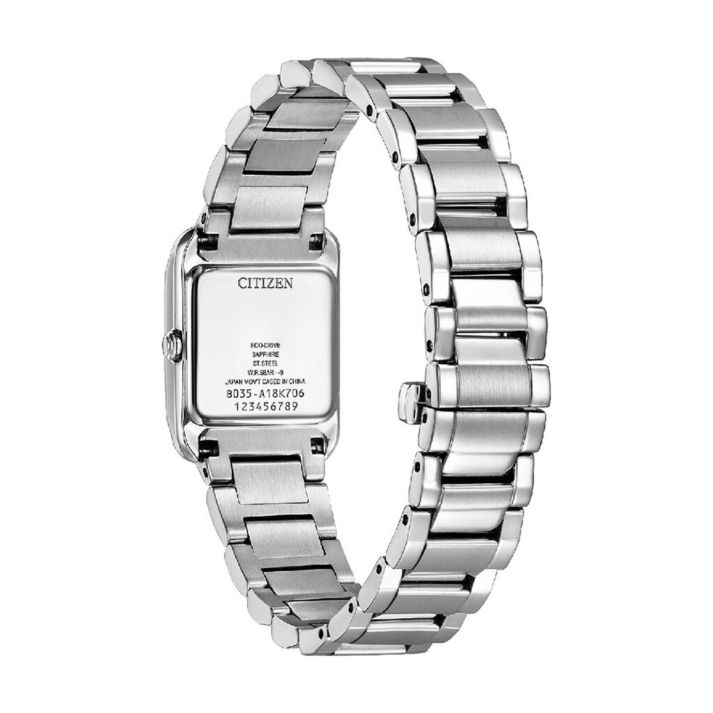 Montre Citizen Ladies Square Nacre Blanche - Montres Femme | Histoire d’Or