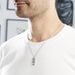 Collier Clement Acier Blanc Oxyde De Zirconium - Colliers fantaisie Homme | Histoire d’Or