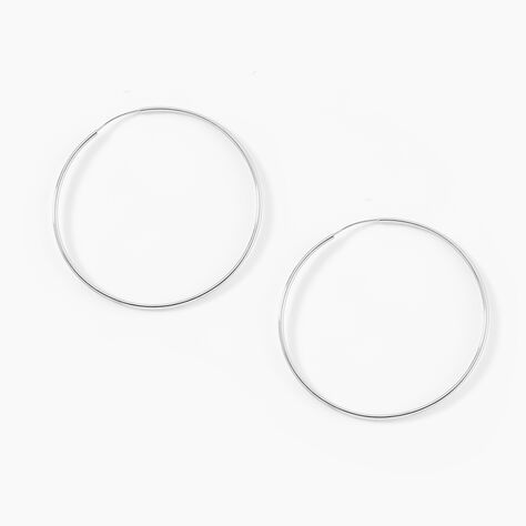 Créoles Muses Flexibles Or Blanc - Boucles d'oreilles créoles Femme | Histoire d’Or