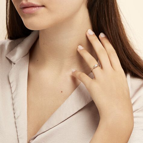 Bague Solitaire Alexine Or Jaune Oxyde De Zirconium - Bagues solitaires Femme | Histoire d’Or