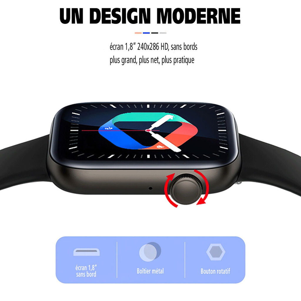 Montre Connect&eacute;e Tekday - Montres connect&eacute;es Unisex | Histoire d&rsquo;Or