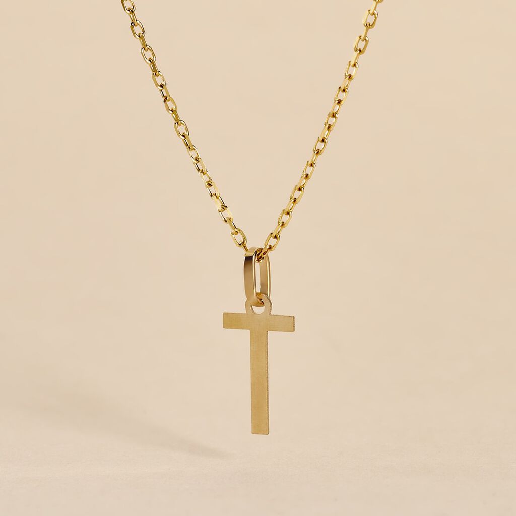 Pendentif Ionia Lettre Or Jaune - Pendentifs Famille | Histoire d’Or