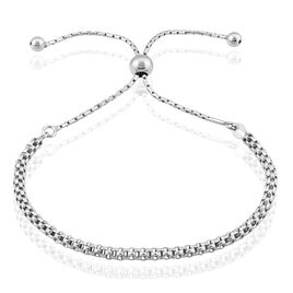 Bracelet Nahila Maille Popcorn Argent Blanc - Bracelets fantaisie Femme | Histoire d’Or