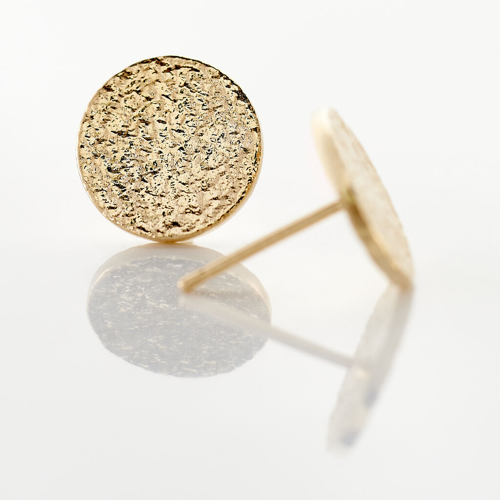 Boucles D'oreilles Puces Blanka Plaqu&eacute; Or Jaune - Boucles d'oreilles fantaisie Femme | Histoire d&rsquo;Or