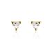 Boucles D'oreilles Puces Achilee Or Jaune Oxyde - Clous d'oreilles Femme | Histoire d’Or