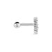 Piercing D'oreille Unitaire Roseau Argent Blanc Oxyde De Zirconium - Boucles d'oreilles fantaisie Femme | Histoire d’Or