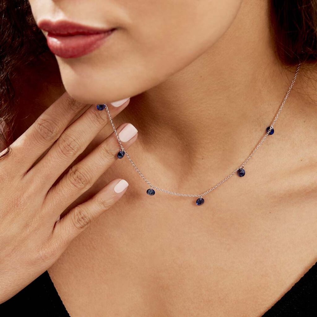 Collier Lidiwine Argent Blanc Oxyde - Colliers fantaisie Femme | Histoire d’Or