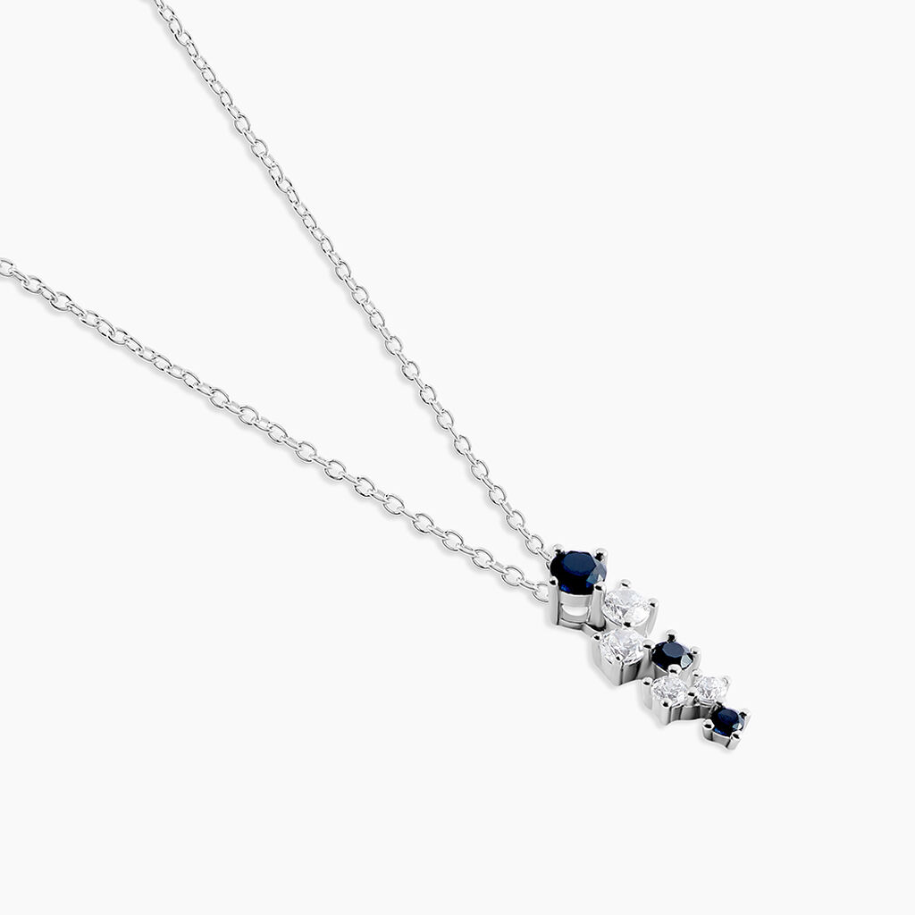 Collier Gaya Argent Blanc Oxyde De Zirconium - Colliers fantaisie Femme | Histoire d’Or