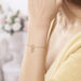 Bracelet Attrape Reves Plaque Or Jaune Pierre De Synthese - Bracelets fantaisie Femme | Histoire d’Or