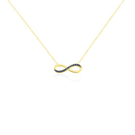 Collier Or Bicolore Nerice Saphir - Colliers Infini Femme | Histoire d’Or