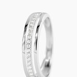 Bague Morrigan Or Blanc Oxyde De Zirconium - Bagues avec pierre Femme | Histoire d&rsquo;Or