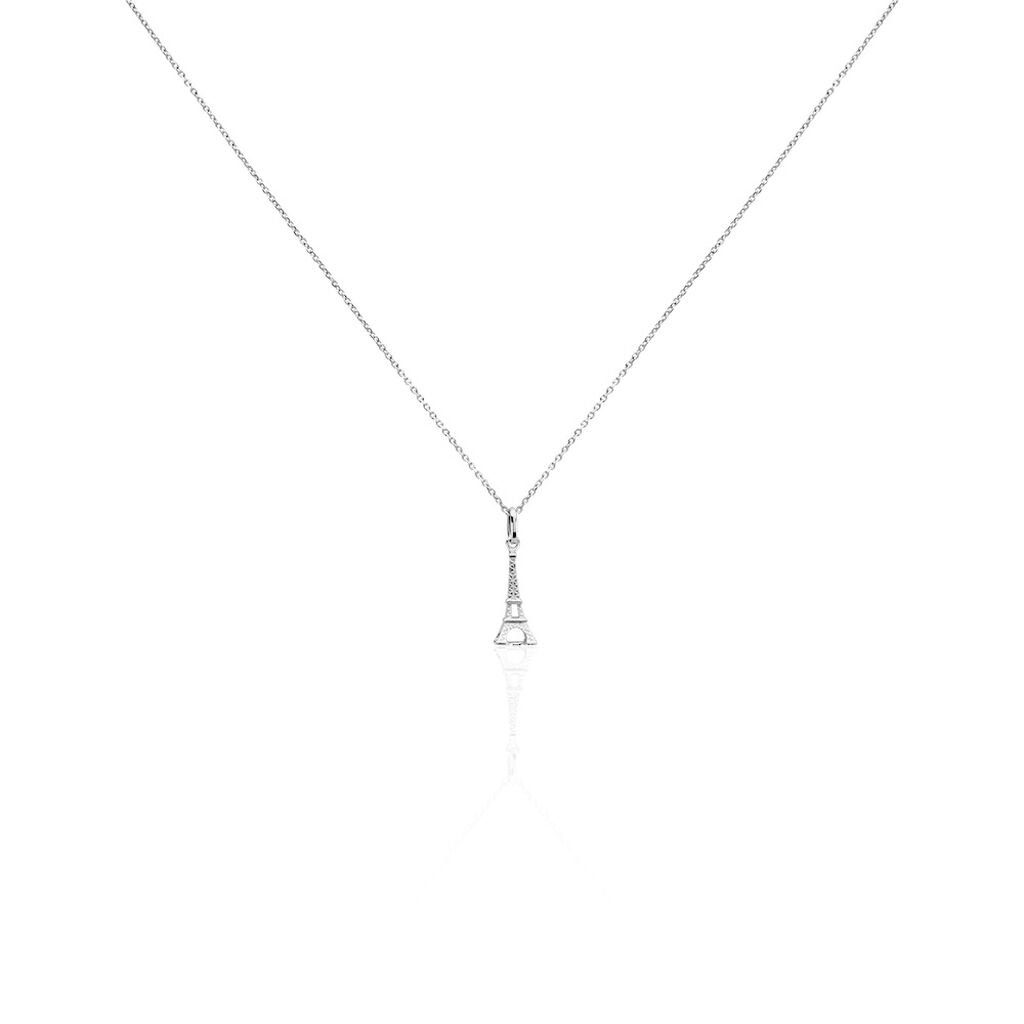 Collier Marceau Argent Blanc - Colliers fantaisie Famille | Histoire d’Or