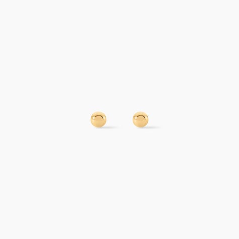 Boucles D'oreilles Puces Or Jaune Fidelia - Clous d'oreilles Femme | Histoire d&rsquo;Or