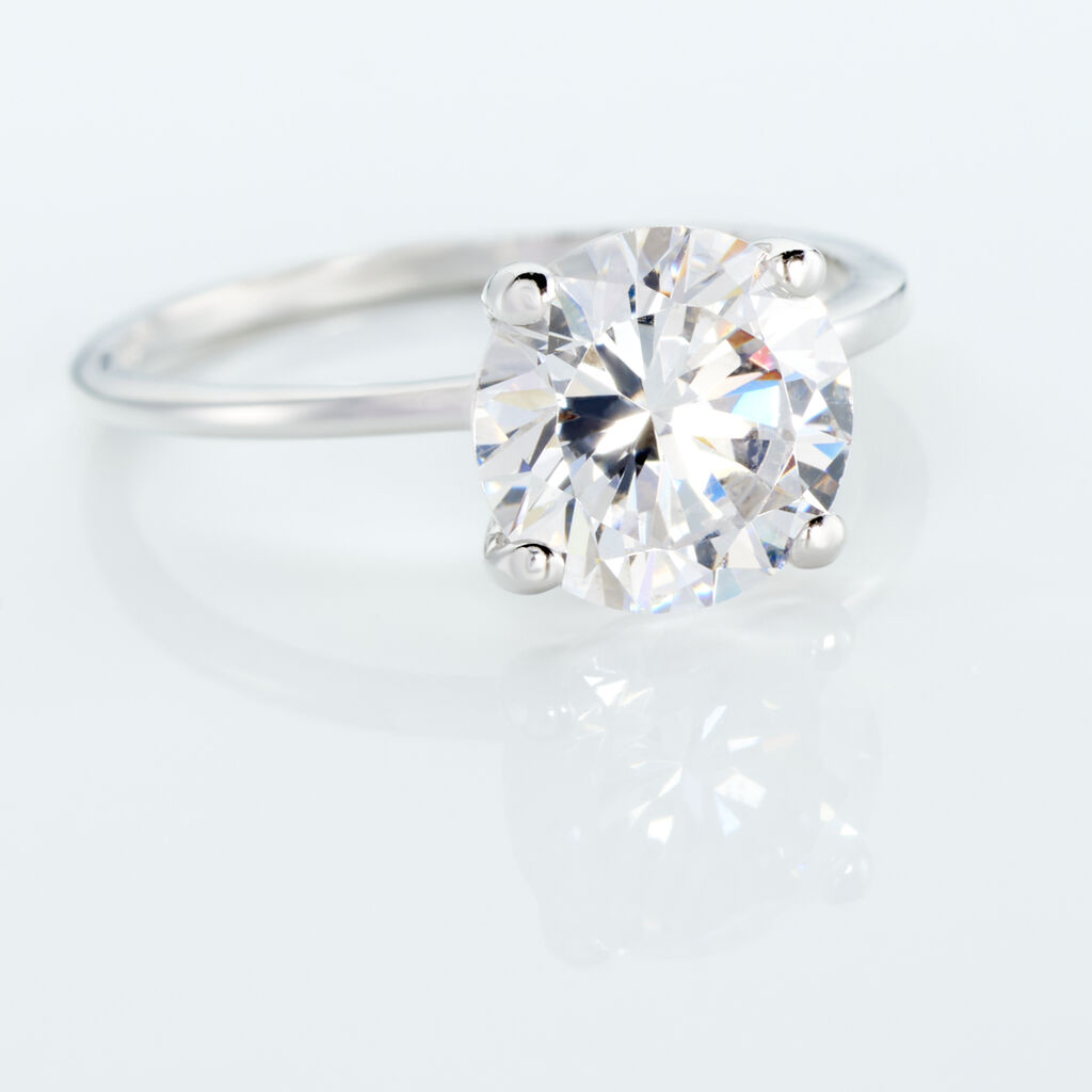 Bague Solitaire Gatiane Argent Oxyde De Zirconium - Bagues solitaires Femme | Histoire d’Or