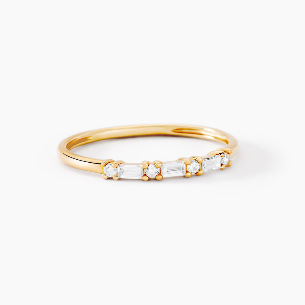 Alliance Biagio Or Jaune Diamant Synthétique - Alliances Femme | Histoire d’Or