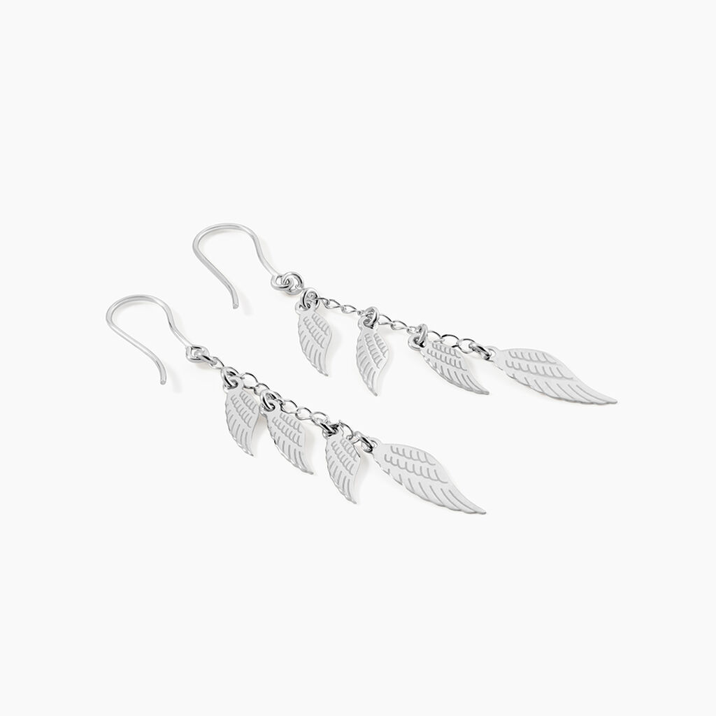 Boucles D'oreilles Pendantes Alli Argent Blanc - Boucles d'oreilles fantaisie Femme | Histoire d&rsquo;Or