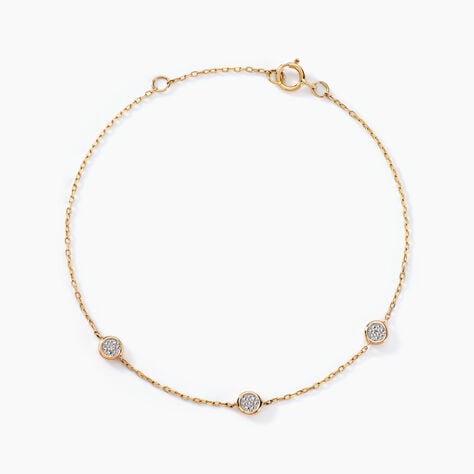 Bracelet Mon Premier Diamant Or Jaune Diamant - Bracelets Femme | Histoire d&rsquo;Or