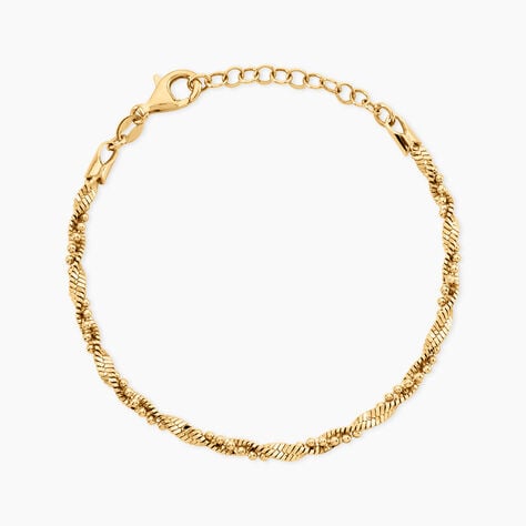 Bracelet Nuange Argent Dor&eacute; A L'Or 750/1000 - Bijoux sans pierre Femme | Histoire d&rsquo;Or