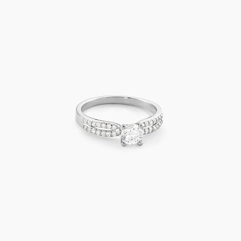 Bague Solitaire Solitea Argent Blanc Oxyde De Zirconium - Bagues solitaires Femme | Histoire d’Or