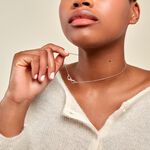 Collier Sohila Argent Blanc Oxyde De Zirconium - Colliers fantaisie Femme | Histoire d&rsquo;Or