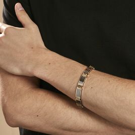 Bracelet Jourdan Rio Acier Bicolore - Bracelets Homme | Histoire d’Or