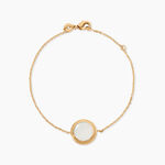 Bracelet Alyhana Plaqu&eacute; Or Jaune Nacre - Bracelets Femme | Histoire d&rsquo;Or