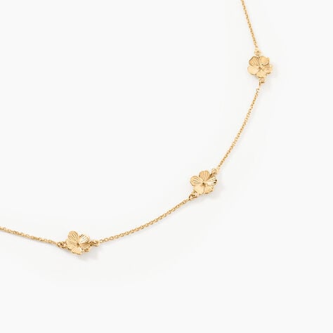 Collier Sakura Love Or Jaune Oxyde De Zirconium - Colliers Femme | Histoire d&rsquo;Or
