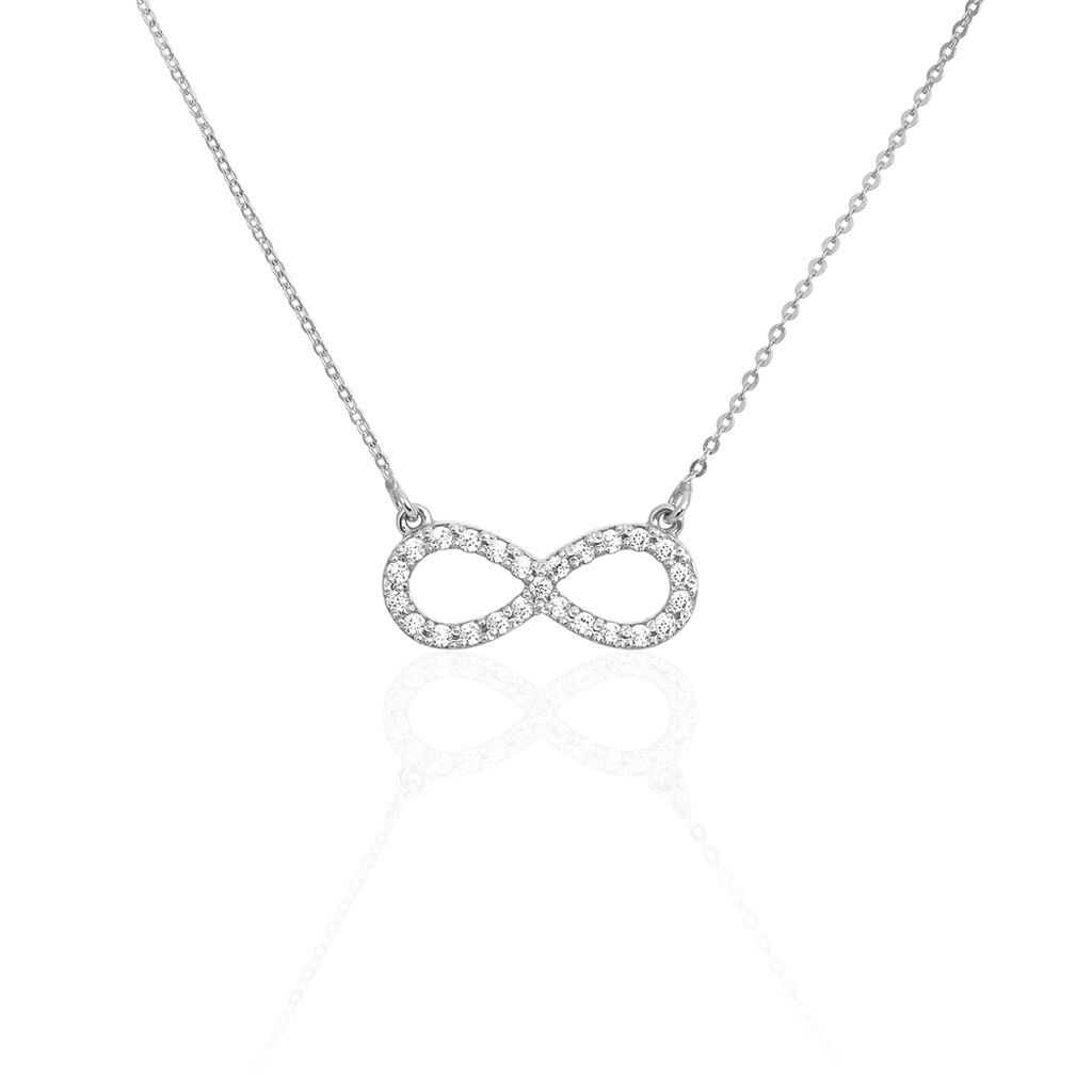 Collier Klothilda Or Blanc Oxyde De Zirconium - Colliers Femme | Histoire d’Or