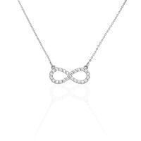 Collier Klothilda Or Blanc Oxyde De Zirconium