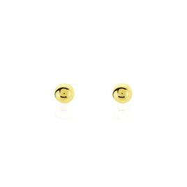 Boucles D'oreilles Puces Or Jaune Fidelia - Clous d'oreilles Femme | Histoire d’Or
