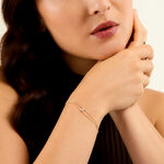 Bracelet Sparkle Argent Dor&eacute; A L'Or 750/1000 Oxyde De Zirconium - Bracelets Femme | Histoire d&rsquo;Or