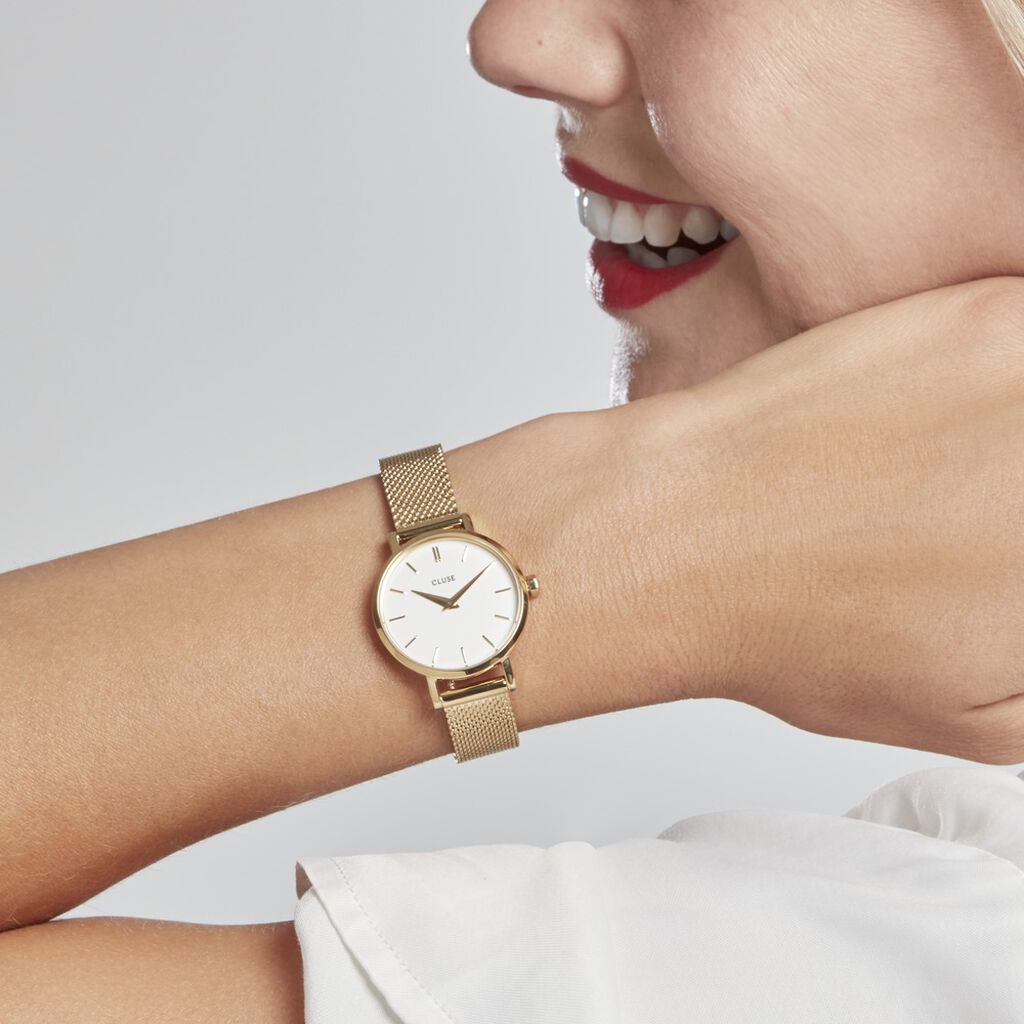 Montre Cluse Boho Chic Petite Blanc - Montres Femme | Histoire d’Or