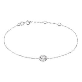 Bracelet Rufina Or Blanc Oxyde De Zirconium - Bracelets Femme | Histoire d’Or