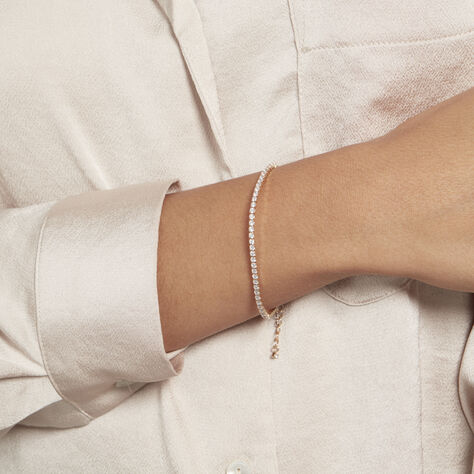 Bracelet Plaqué Or Zoelia Oxydes De Zirconium - Bracelets Femme | Histoire d’Or
