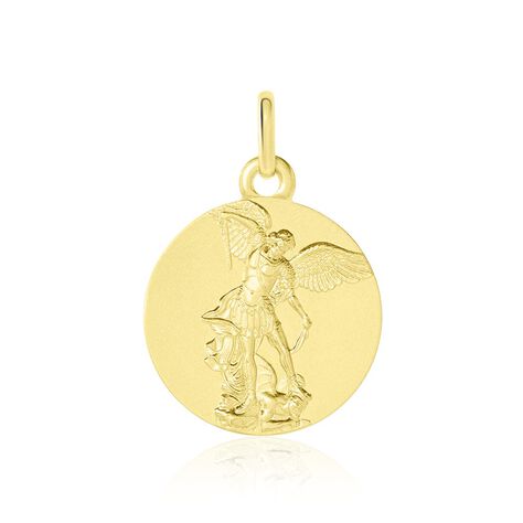 Medaille Or Jaune Saint Michel - Pendentifs Baptême Famille | Histoire d’Or