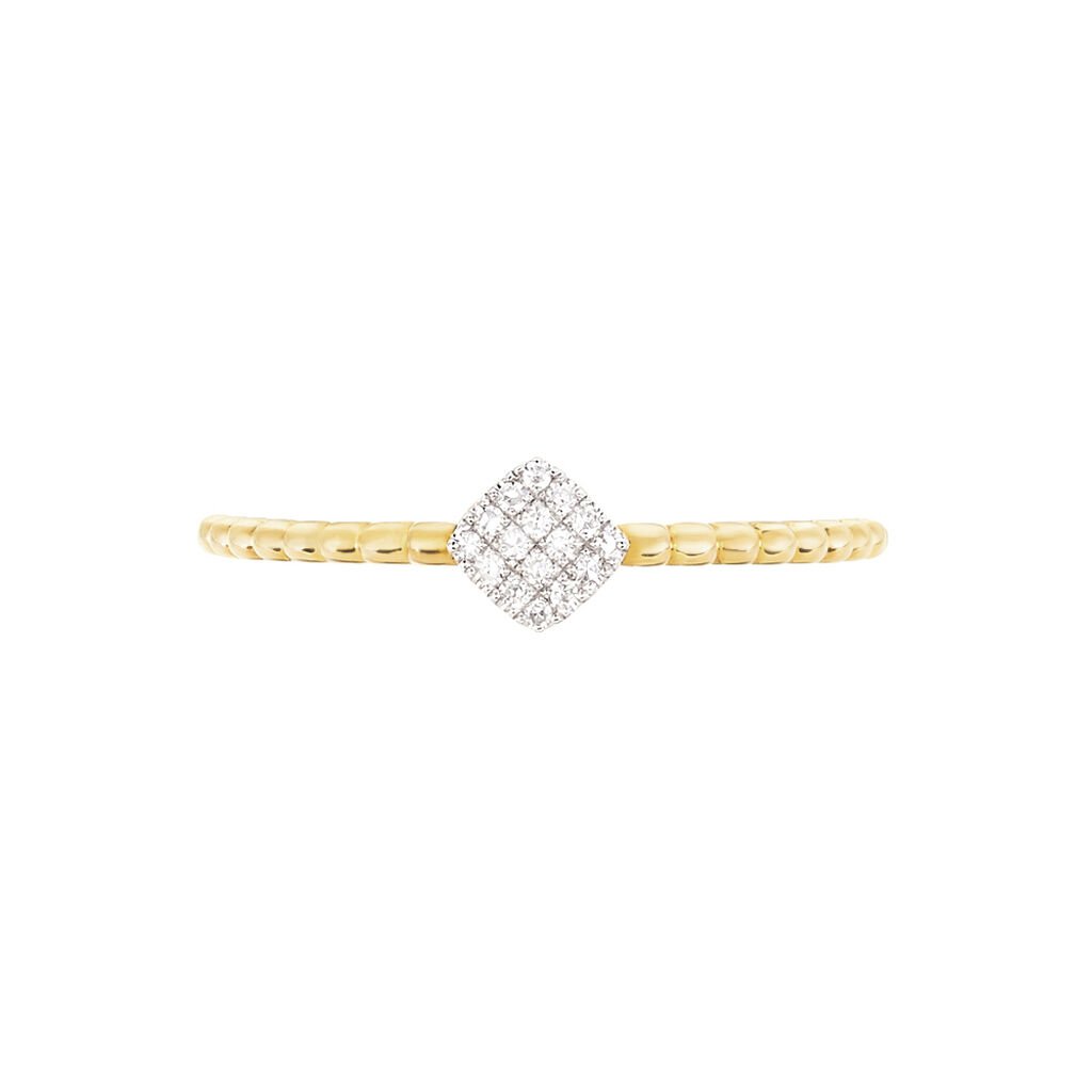 Bague Hanadi Or Jaune Diamant - Bagues avec pierre Femme | Histoire d’Or
