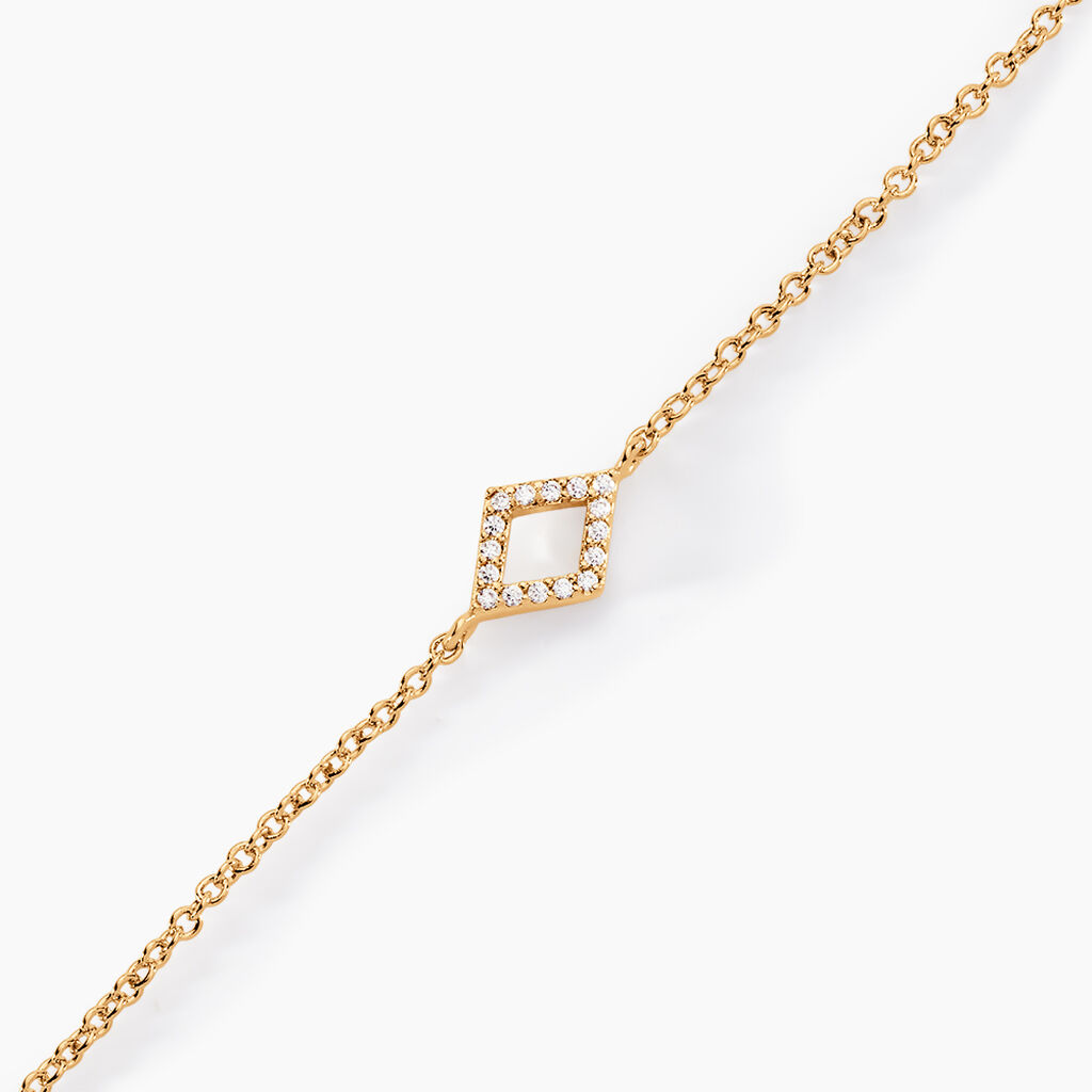 Bracelet Brody Plaqu&eacute; Or Jaune Oxydes De Zirconium - Bracelets Femme | Histoire d&rsquo;Or