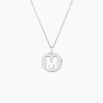 Pendentif Elio M Argent Blanc - Pendentifs Famille | Histoire d&rsquo;Or