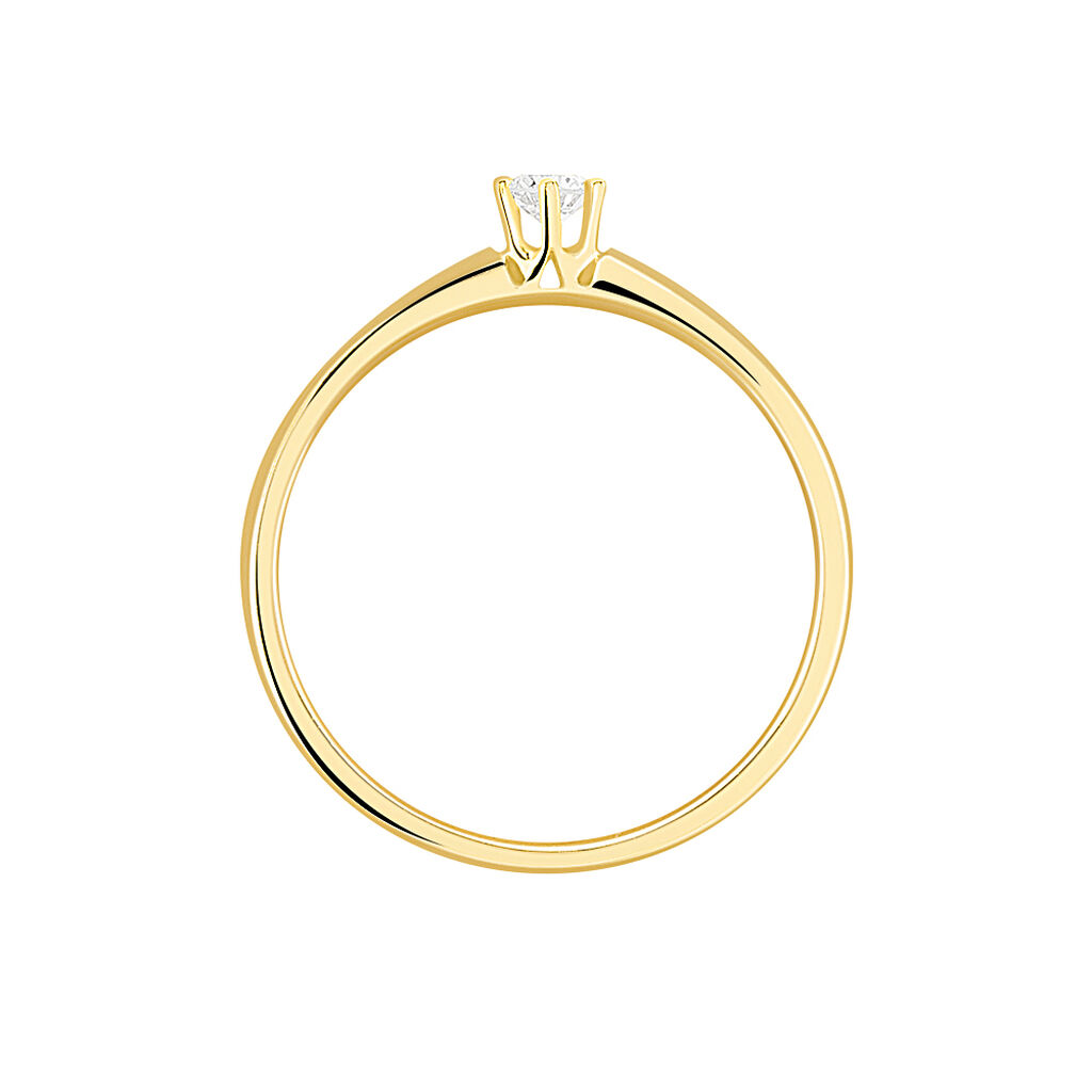 Bague Solitaire Samantha Or Jaune Diamant - Bagues solitaires Femme | Histoire d’Or