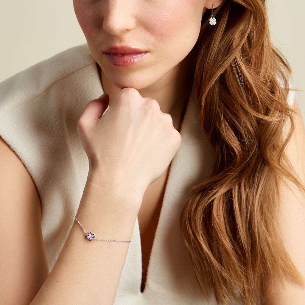 Bracelet Fortunata Argent Blanc Oxyde De Zirconium - Bracelets Femme | Histoire d’Or