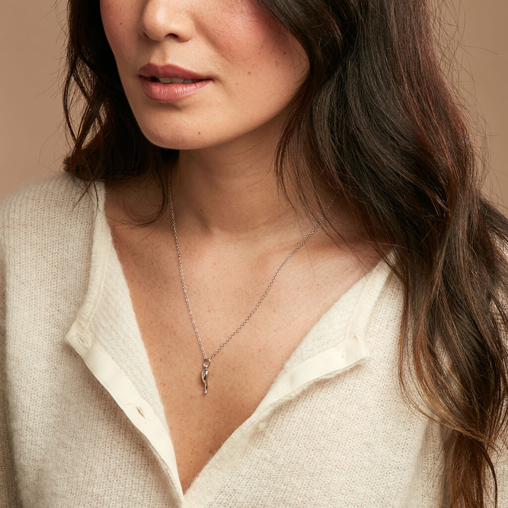 Collier Cornucopia Argent Blanc - Sautoirs Femme | Histoire d’Or