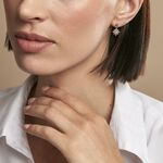 Boucles D'oreilles Pendantes Bobbie Plaqu&eacute; Or Jaune Oxyde De Zirconium - Boucles d'oreilles fantaisie Femme | Histoire d&rsquo;Or