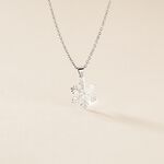 Pendentif Herbertine Flocon Or Blanc - Pendentifs Femme | Histoire d&rsquo;Or