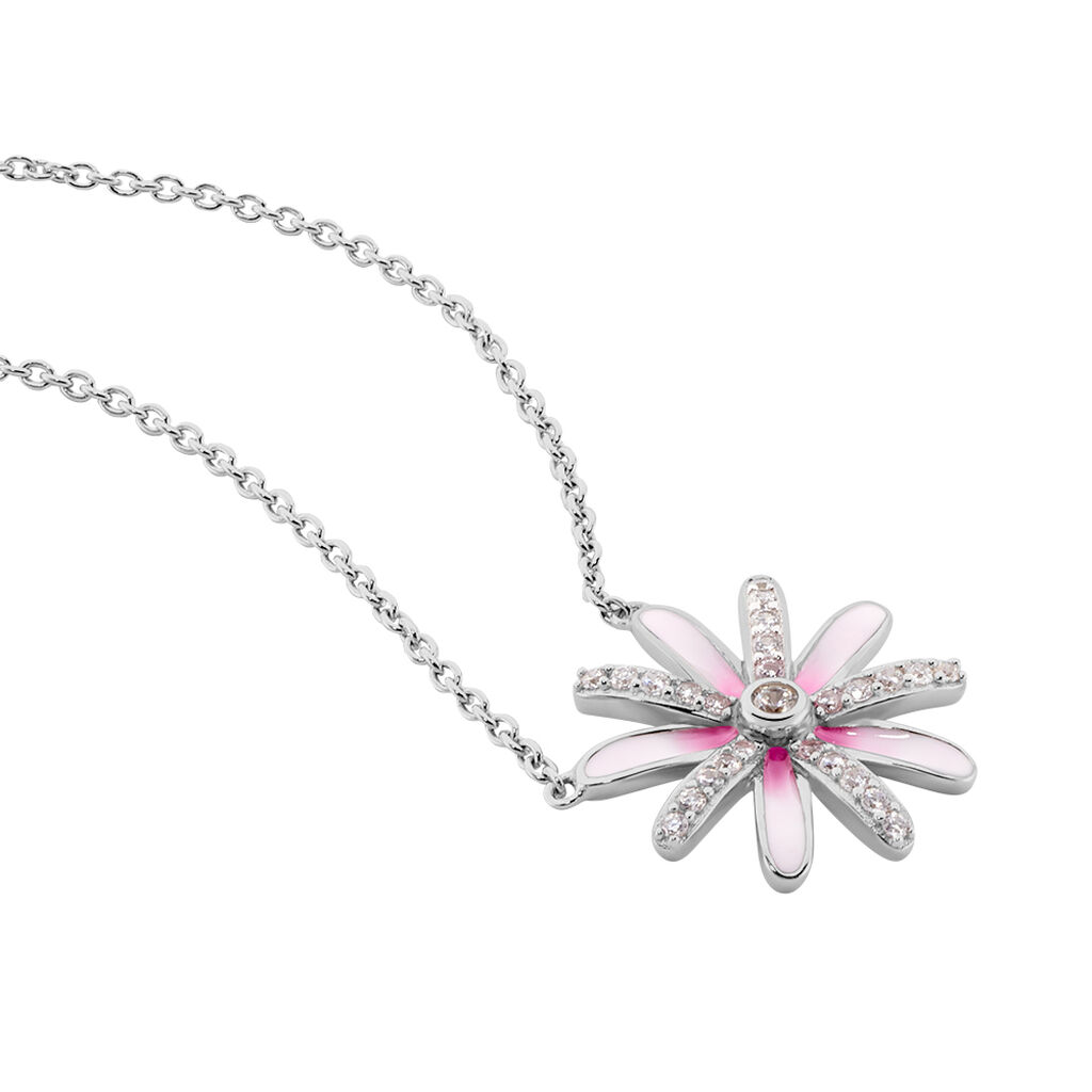 Collier Ambrose Argent Bicolore Oxyde De Zirconium - Colliers fantaisie Femme | Histoire d’Or