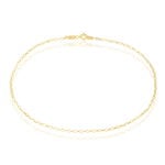 Cha&icirc;ne De Cheville Maille Jaseron Or Jaune - Cha&icirc;nes de cheville Femme | Histoire d&rsquo;Or
